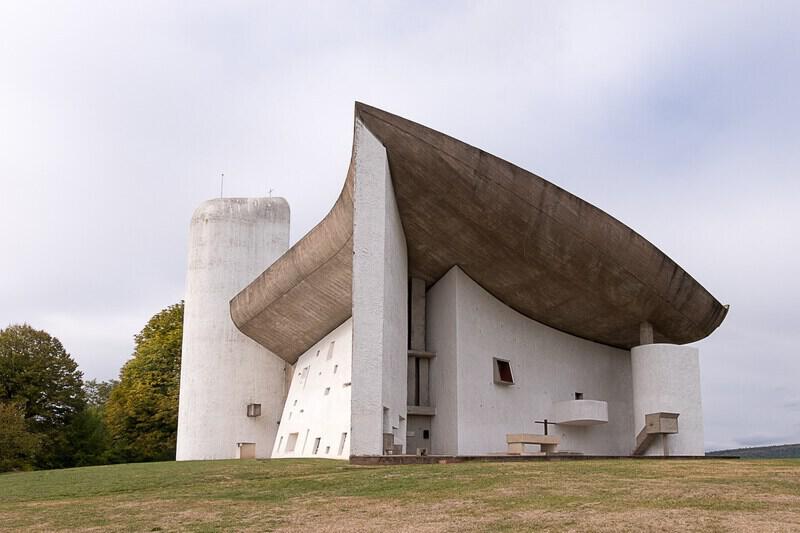 Chapel of Notre-Dame-du-Haut, Ronchamp, France, 1955, Le Corbusier